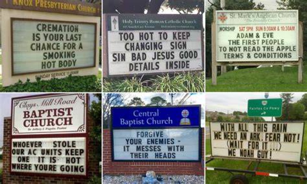 Funny Church Signs That Will Make You Chuckle