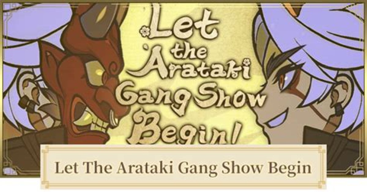 Genshin Impact Let the Arataki Gang Show Begin Web Event Rewards