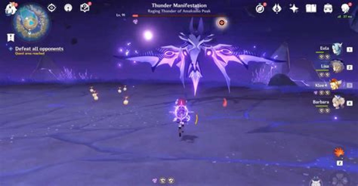 Genshin Impact Thunder Manifestation Unlock, Defeat Electro Oceanid