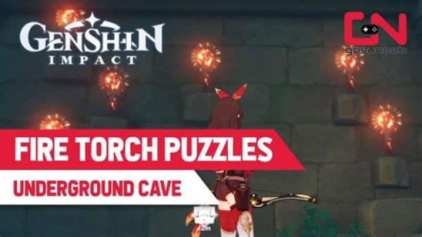 Genshin Impact: Tsurumi Island Underground Fire Torches Puzzle Solution