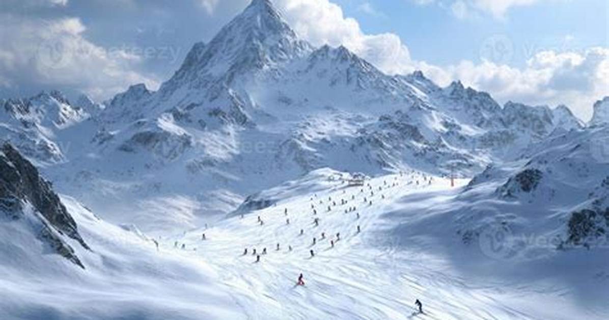 Goes Down a Snowy Mountain