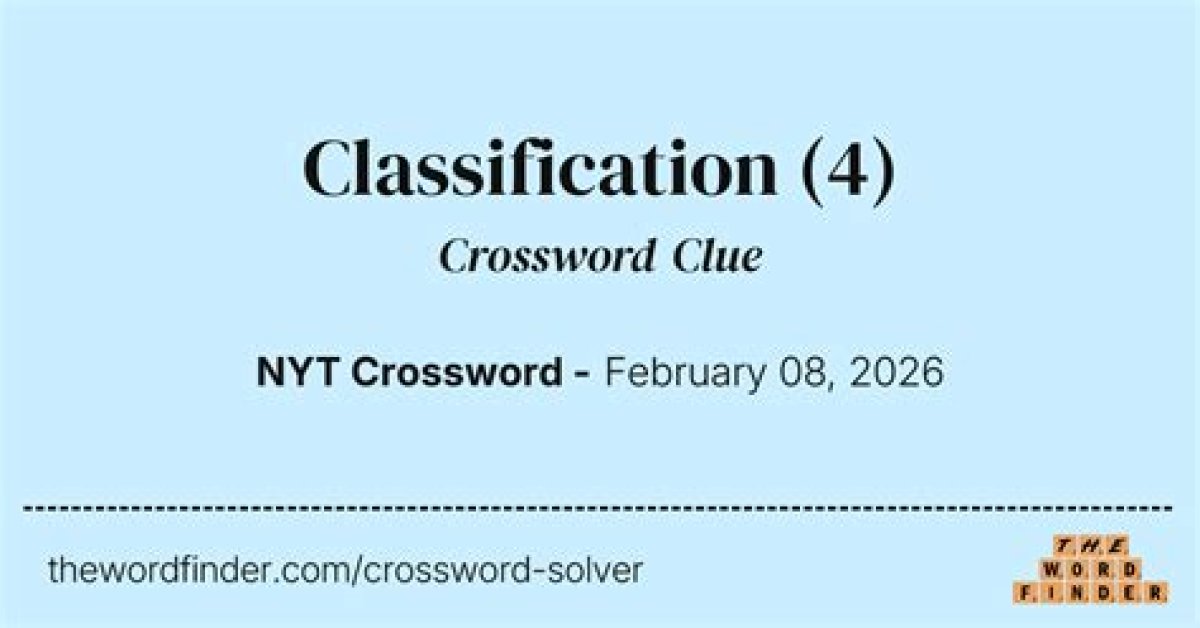 Golden Globe Classification Nyt Crossword Clue Answer
