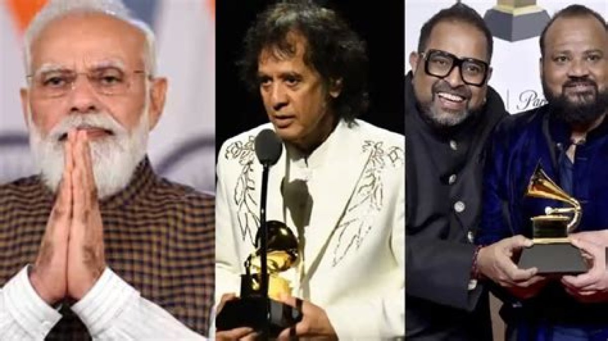 Grammy Awards 2024: Pm Narendra Modi Congratulates Zakir Hussain, Shankar Mahadevan and Team; 'India Is Proud'