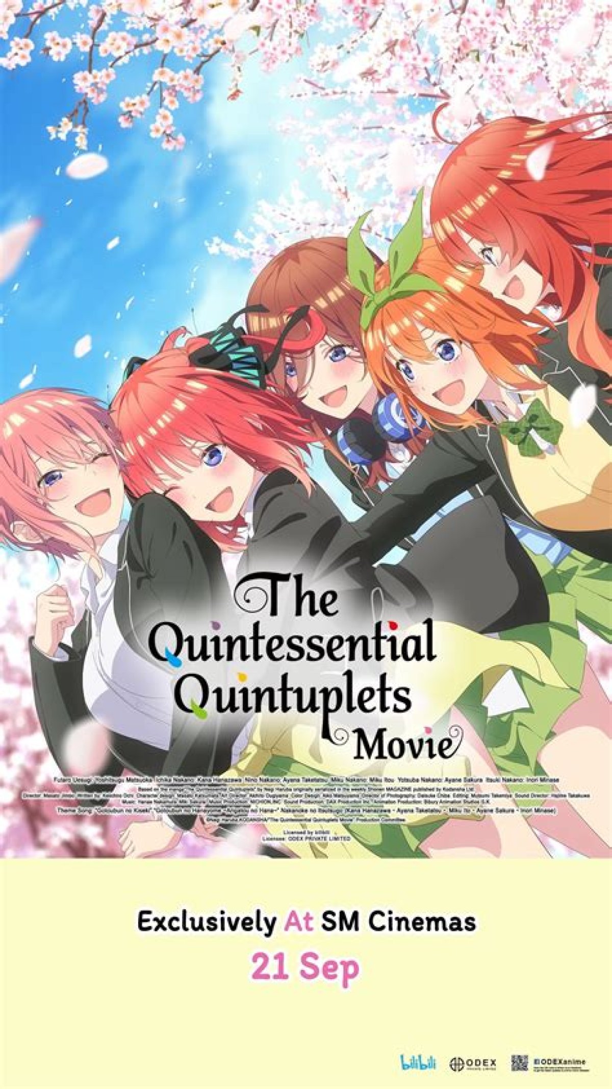Here's If the Quintessential Quintuplets Movie Is Streaming on Crunchyroll