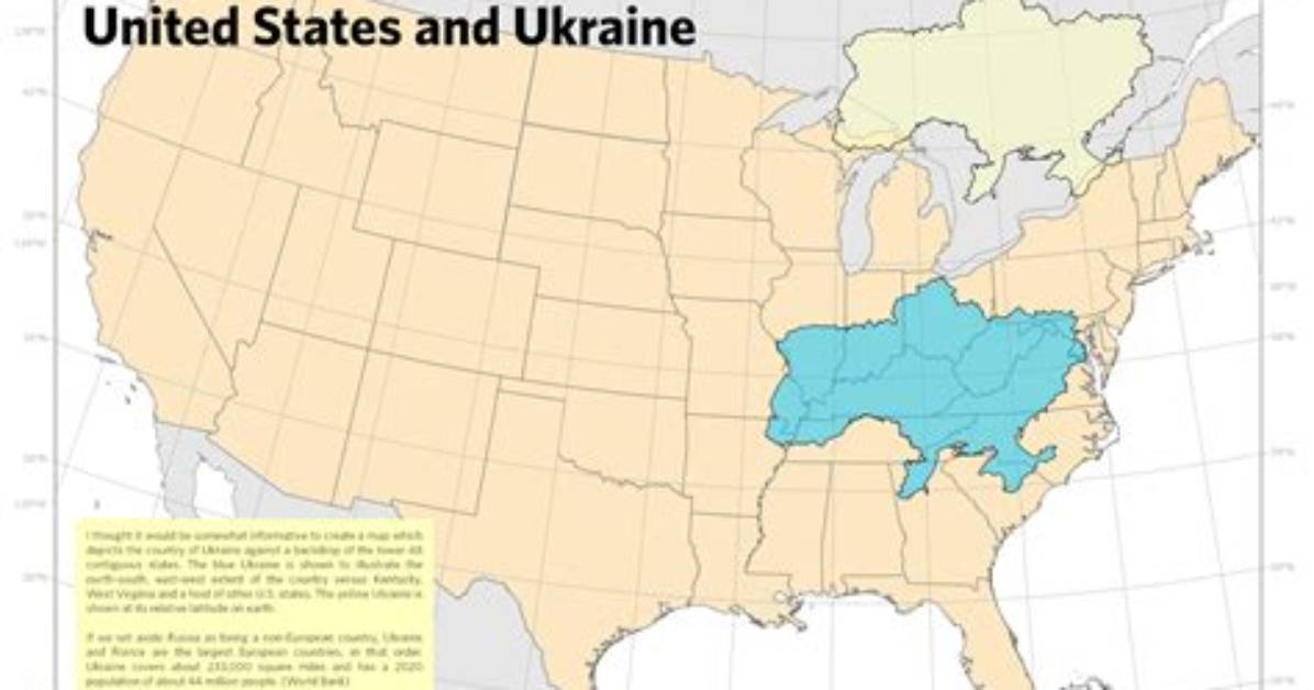 How Big Is the Ukraine Compared to Texas?