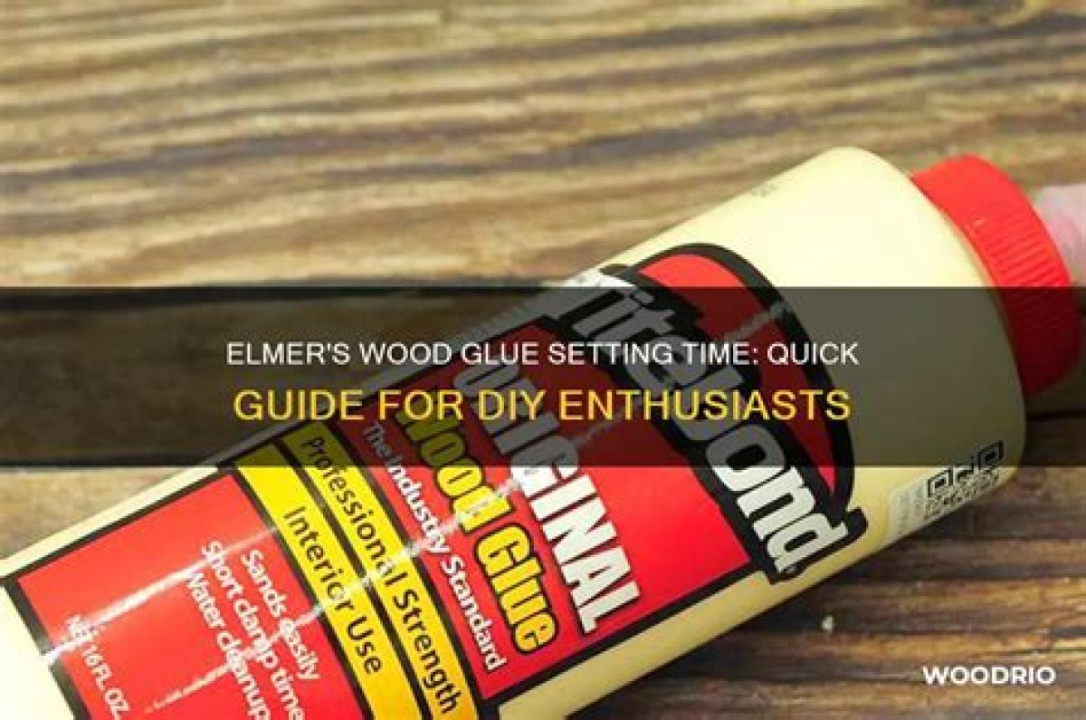 How Long for Elmer's Wood Glue to Dry?