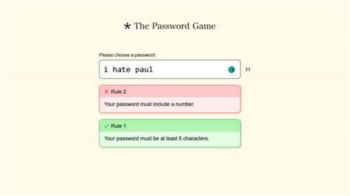 How to Beat Rule 24 of the Password Game