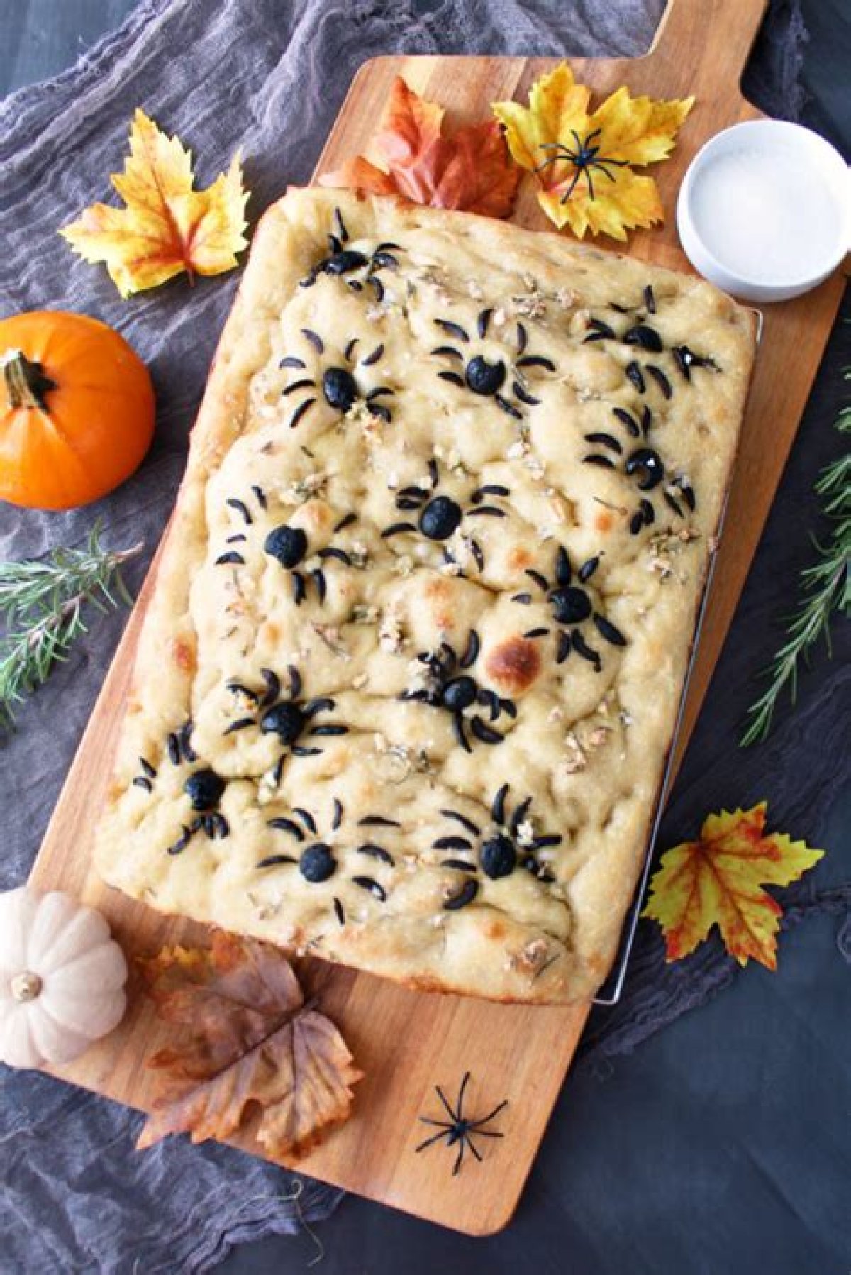 How to Make a Quick Halloween Focaccia
