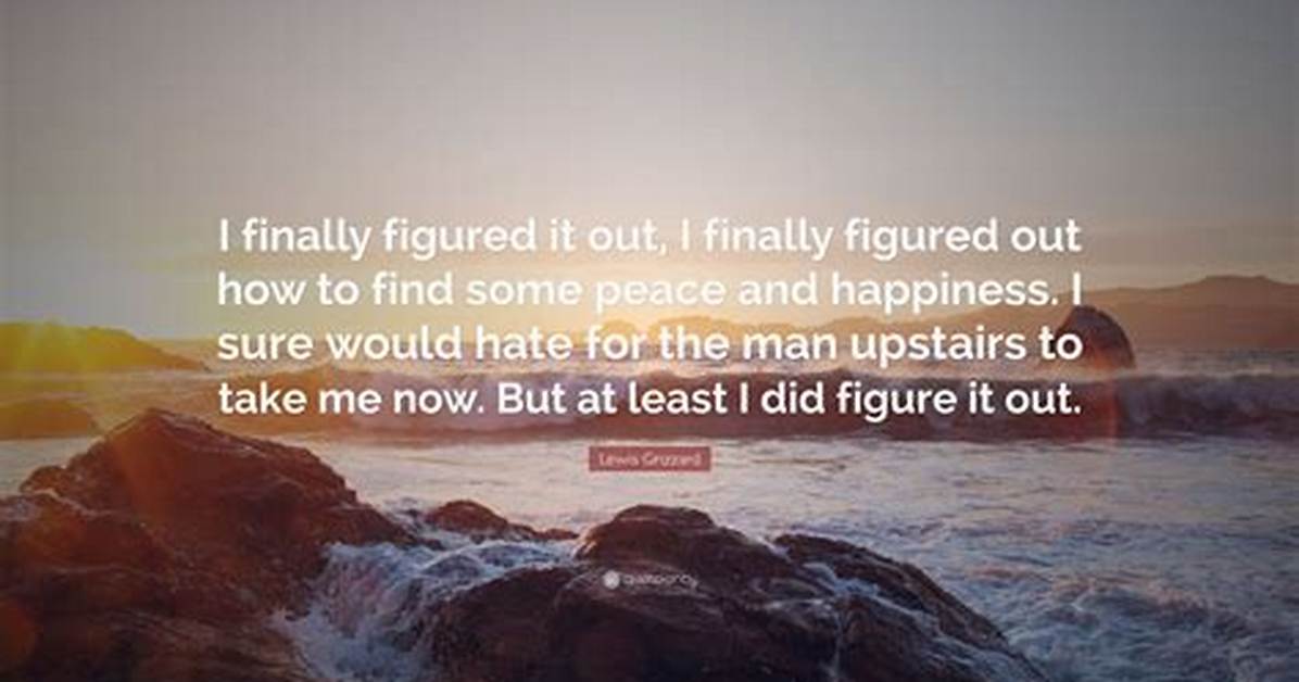 I Finally Figured It out!