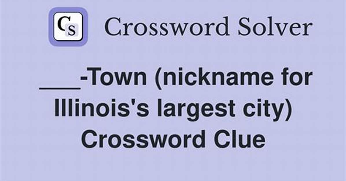 Illinois Nickname Crossword Clue La Times