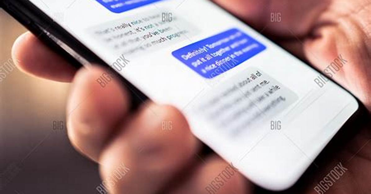 Indecent Message on a Smartphone