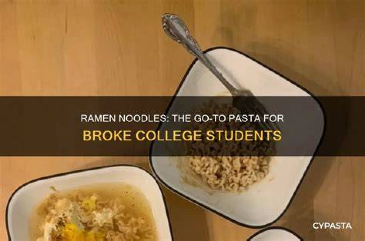 Inexpensive Noodles Often Eaten by College Students