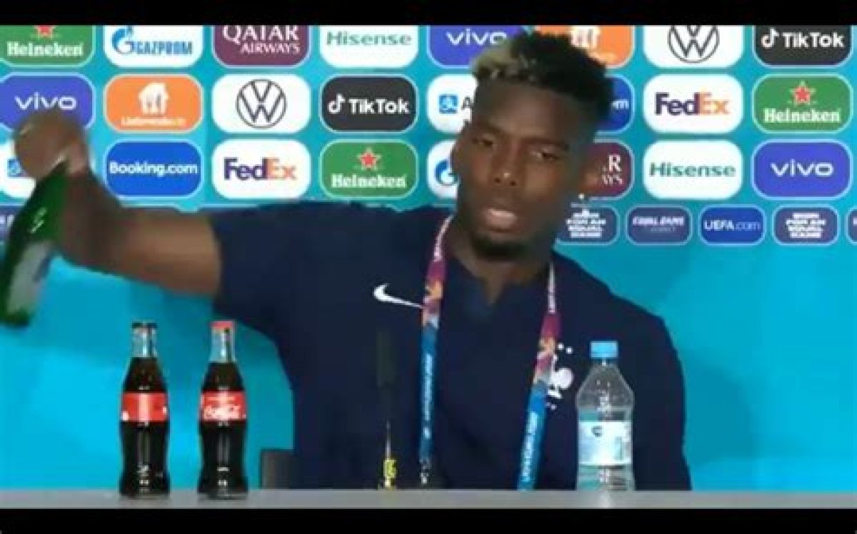 Is Pogba Muslim? French International Removes Heineken Bottle at Euro Conference