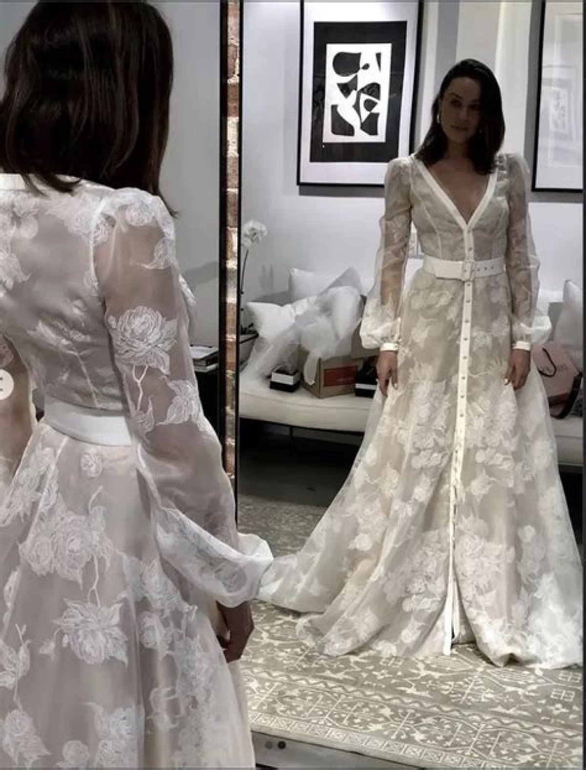 Jessica Mcnamee Wore a Couture Gown in Her Malibu Wedding