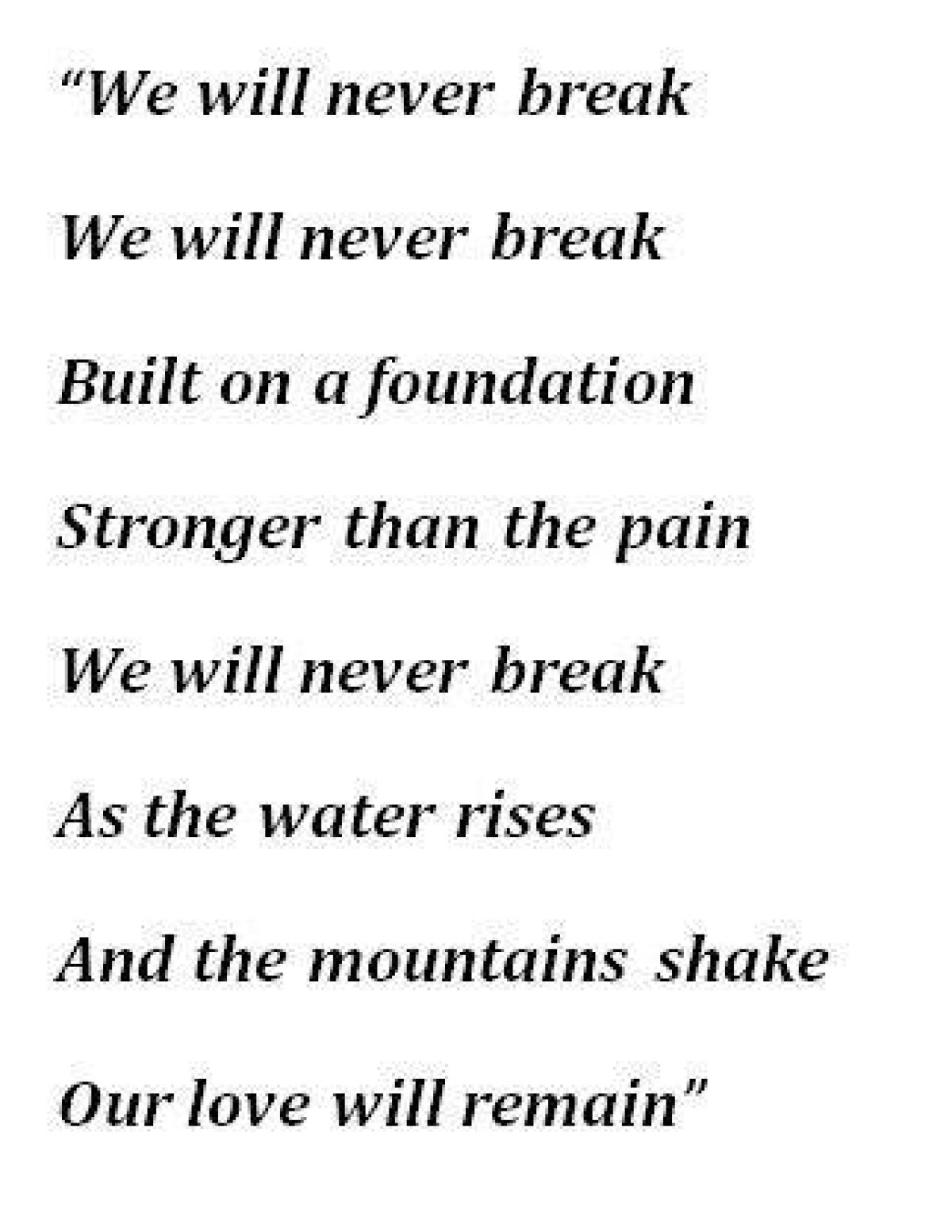 John Legend’s “Never Break” Lyrics Meaning