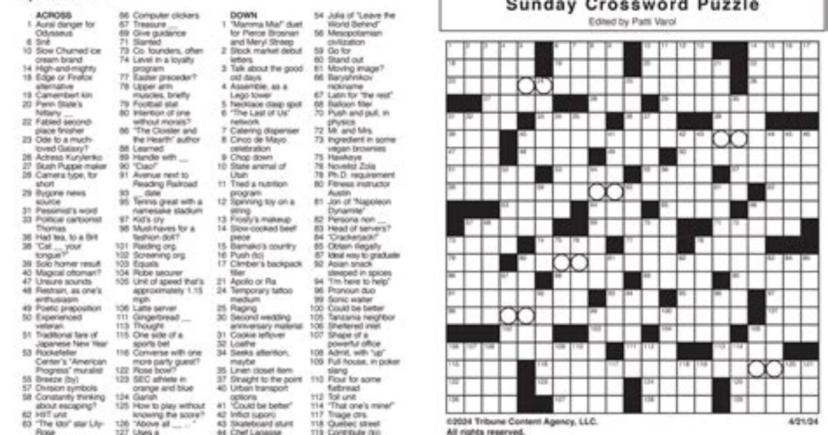 La Times Heart of the Matter Crossword Clue Answers with 4 Letters