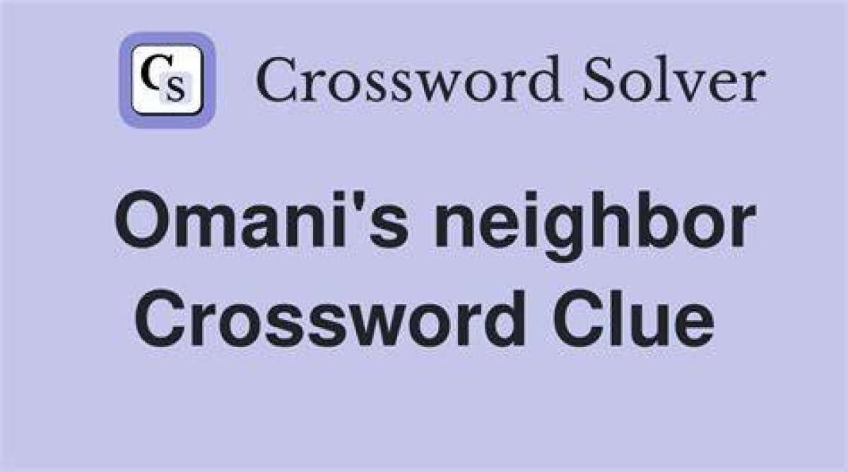 La Times Omani Neighbor Crossword Clue Answers with 6 Letters