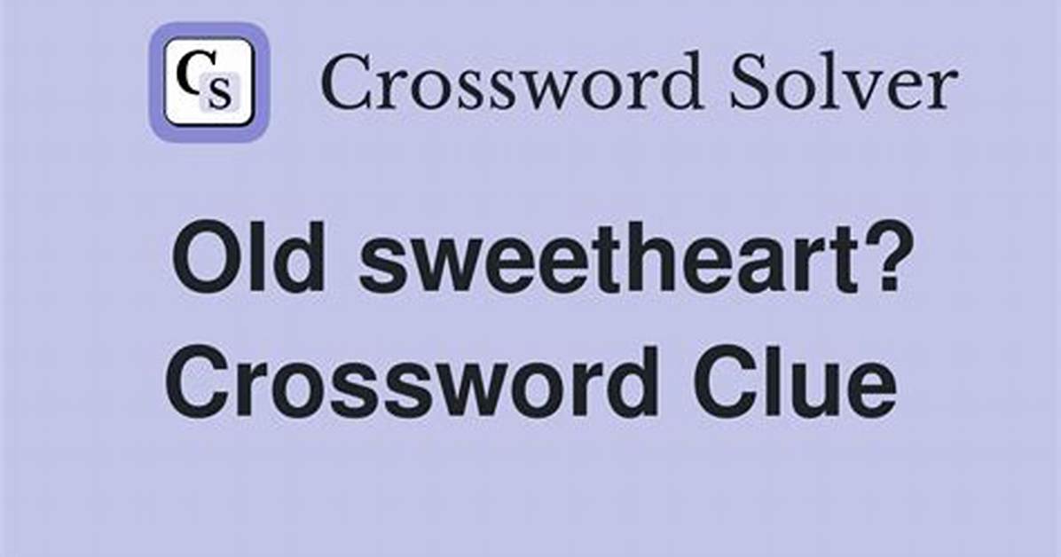 La Times Sweetheart Crossword Clue Answers with 4 Letters