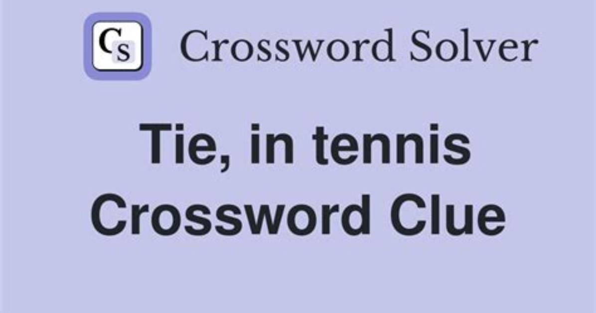 La Times Tennis Clinic Topic Crossword Clue Answers with 4 Letters