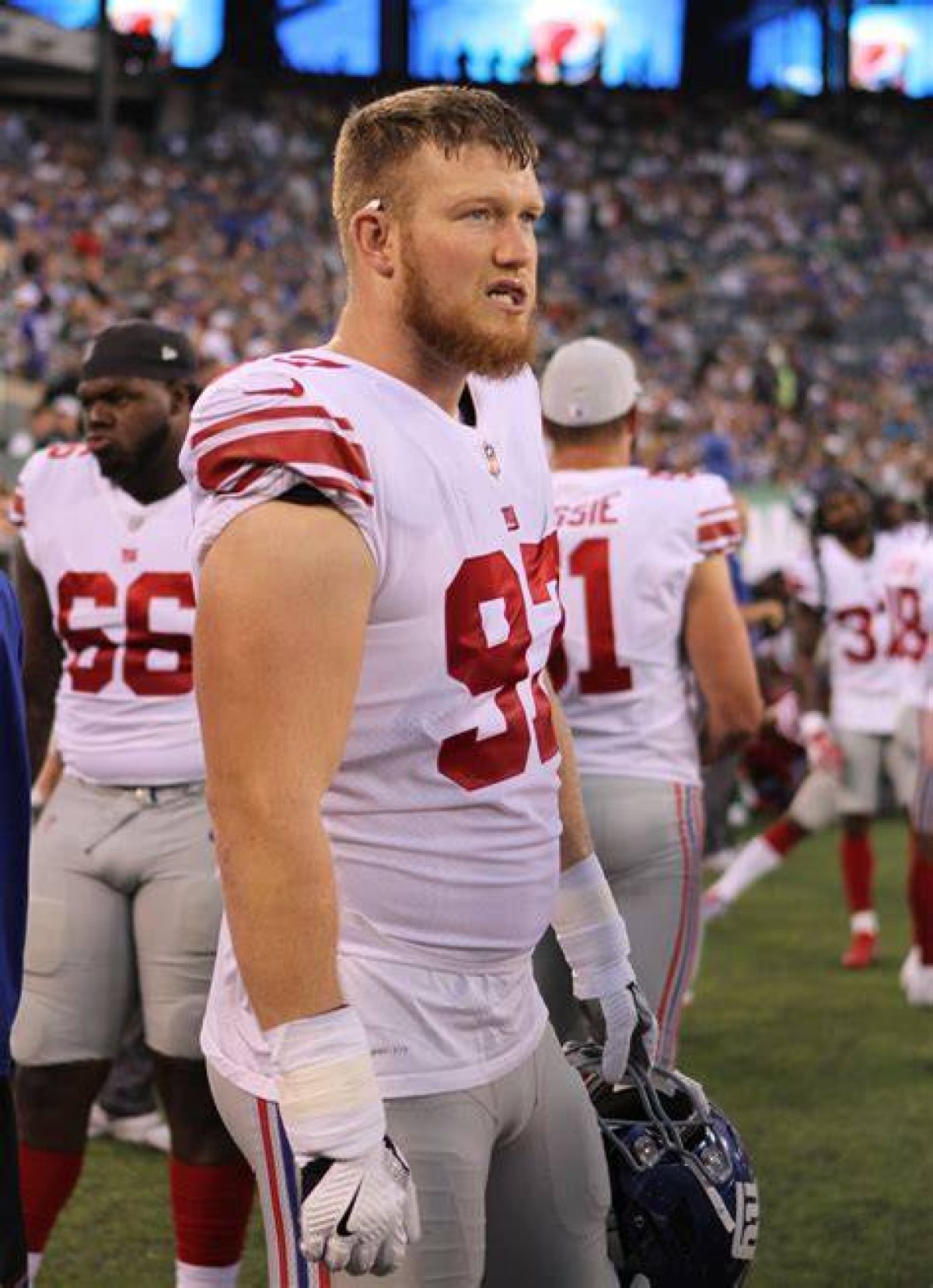 Longtime Giants Defensive End Who Has Cohosted the Third Hour of Good Morning America Since July 2018: 2 Wds.