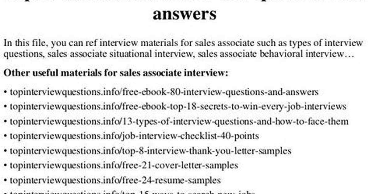 Macy’s Sales Associate Interview Questions