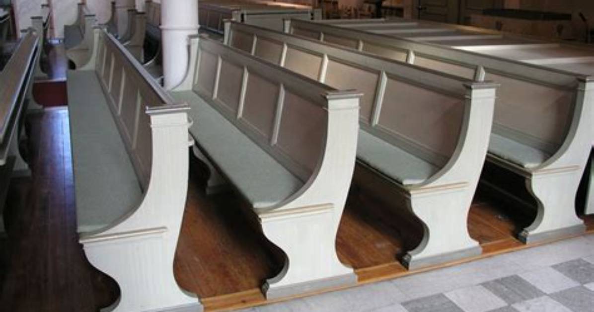 Main Area of the Church with Pews (Word You'll Find Hidden in Navel)