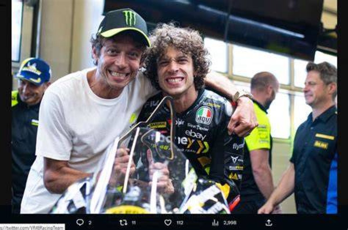 Marco Bezzecchi Asked If Valentino Rossi Favours His Brother Luca Marini in Vr46 Team | Motogp