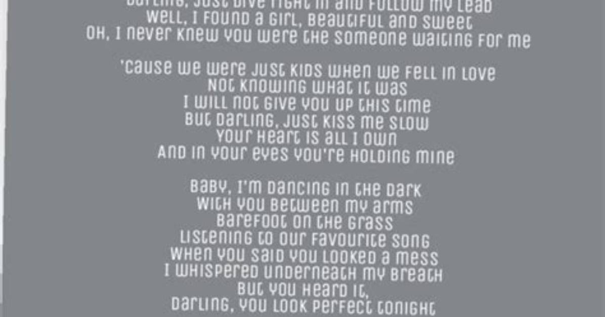 Meaning of “Perfect” by Ed Sheeran