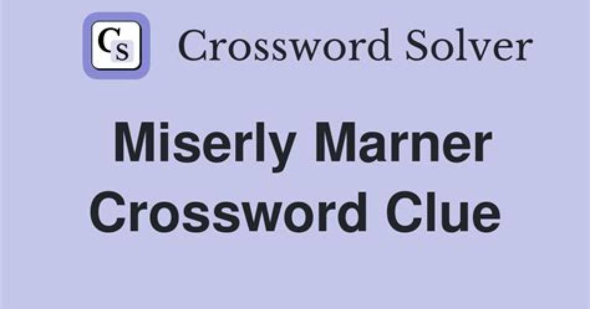 Miserly Marner Crossword Clue Eugene Sheffer