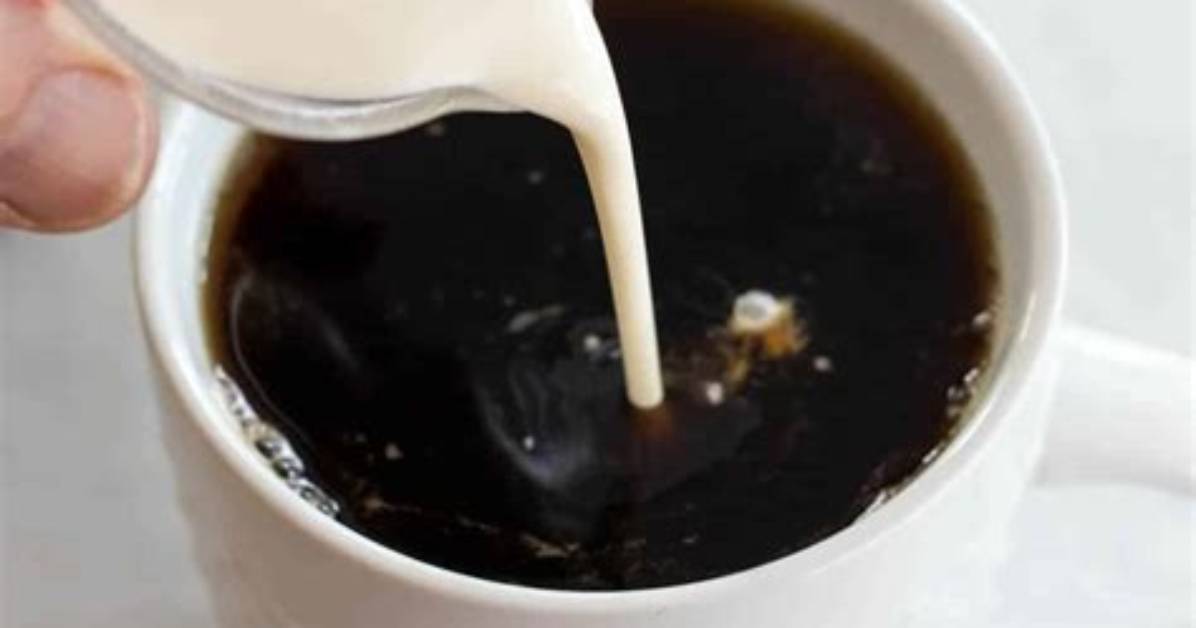 Mix Cream into a Cup of Coffee Say