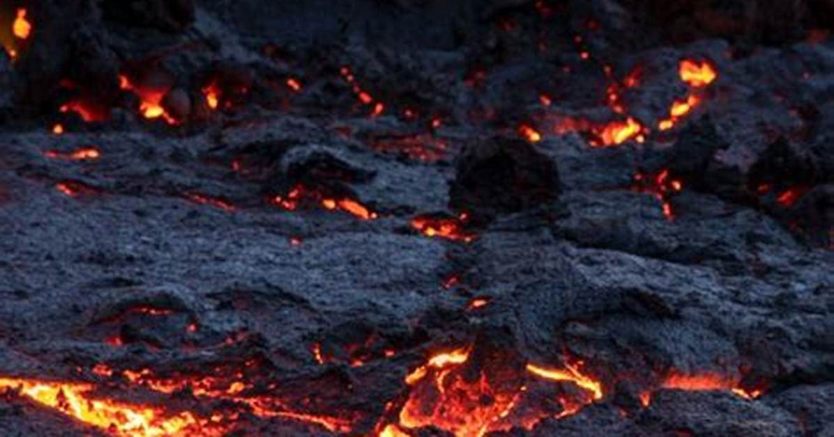 Molten Flow from a Volcano