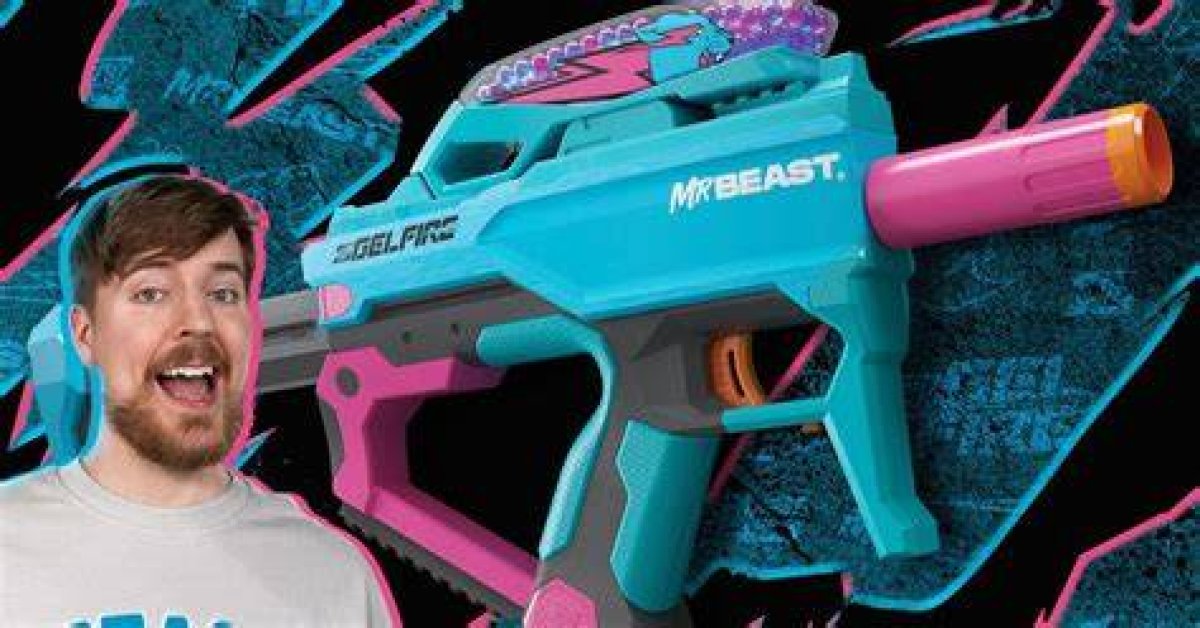 Mrbeast Launches a Signature Nerf Pro Gelfire Full Auto Blaster