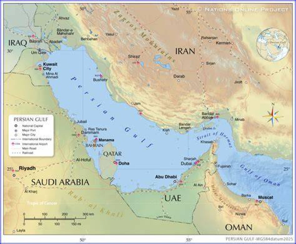 Nation Bordering the Persian Gulf