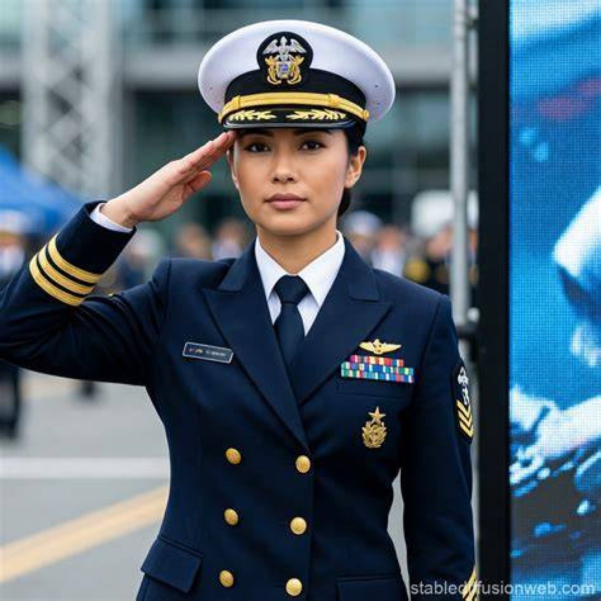 Navy Officer's Yes