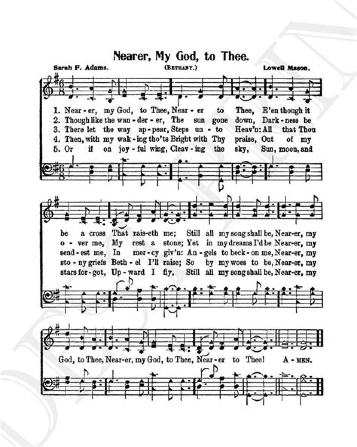Nearer My God to ___ (Hymn)