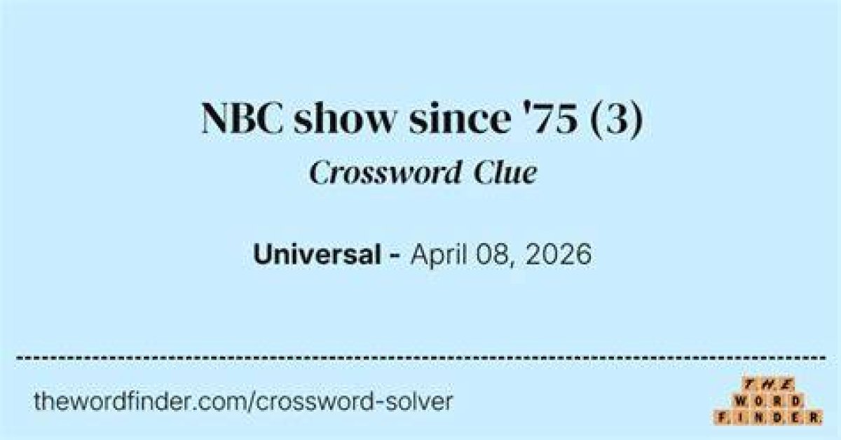 Newsday Abc Show Since ’75 Crossword Clue Answer