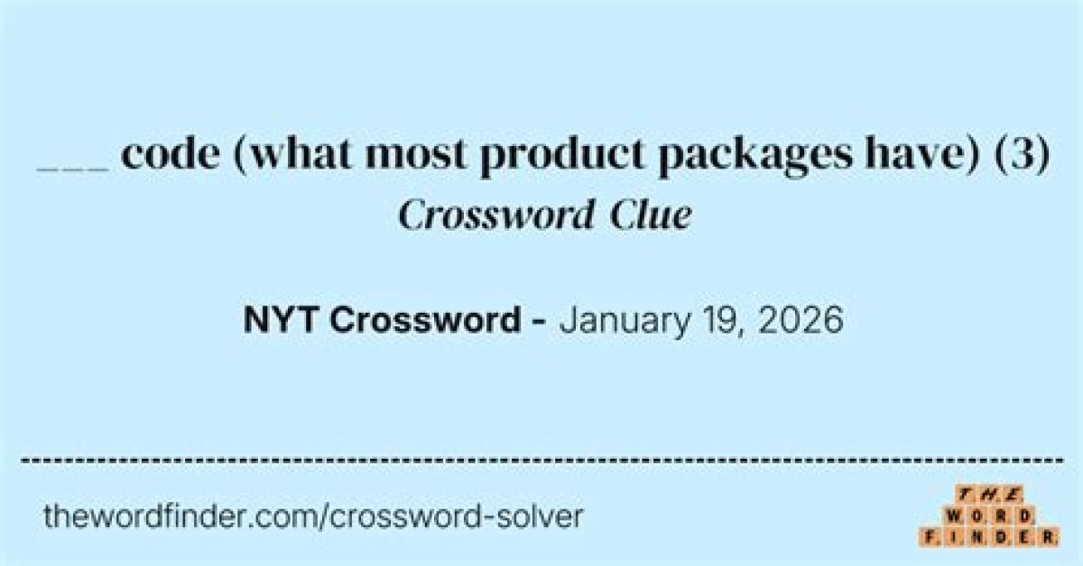 Newsday Print on Product Packages Crossword Clue Answer