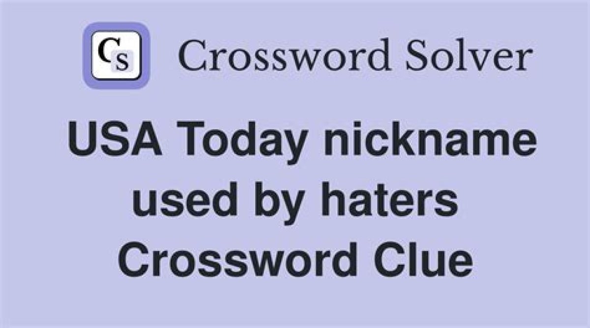 Nickname for Denise Crossword Clue Usa Today Answer