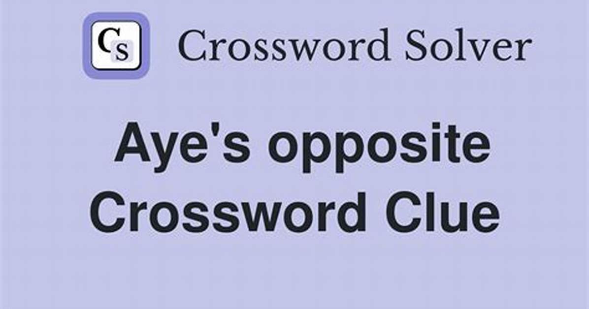 Opposite of Aye