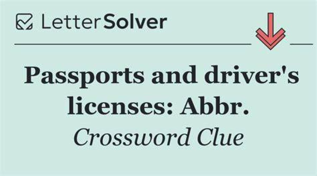 Passports and Driver's Licenses for Short