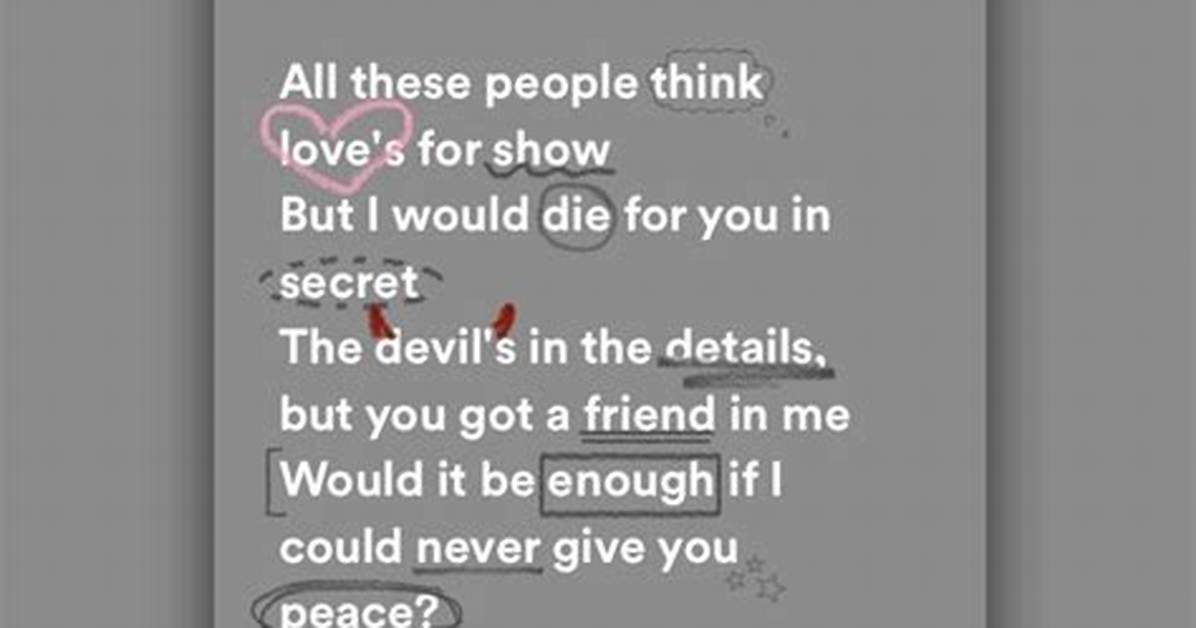 Peace by Taylor Swift Lyrics Meaning – a Symphony of Vulnerability in Love