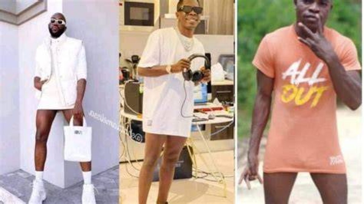 Photos: No Jeans Challenge; Shatta Wale Loyal Fans Storm Social Media with New Challenge