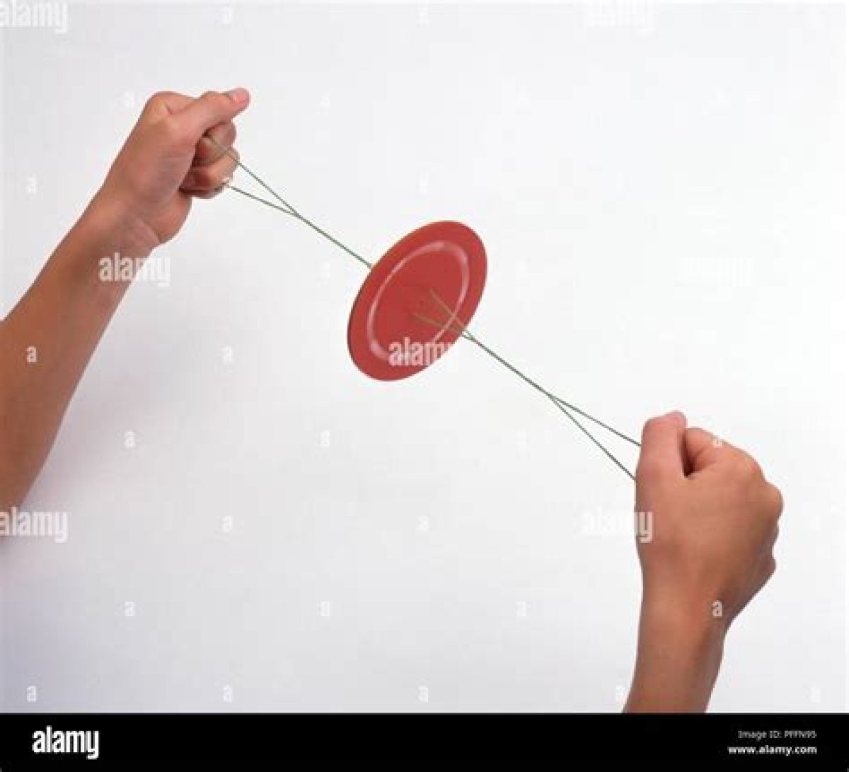 Plaything with Two Disks and a String: Hyph.