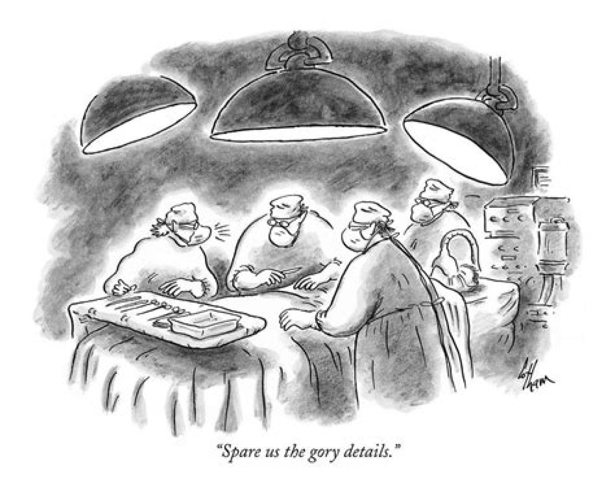 Please Spare Us the Gory Details! : Abbr.