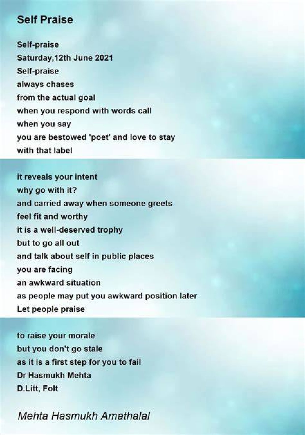 Poem of High Praise