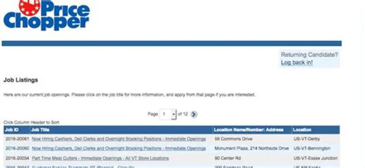 Price Chopper Application Online: Jobs & Career Info
