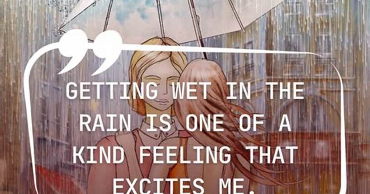 Quotation Rain: Embracing Inspiration Through Words