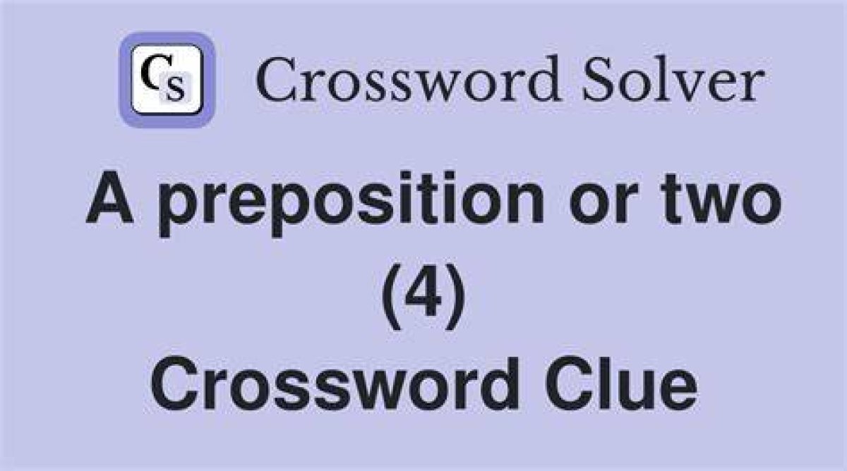 Ristorante Menu Preposition Crossword Clue 4 Letters La Times Answer
