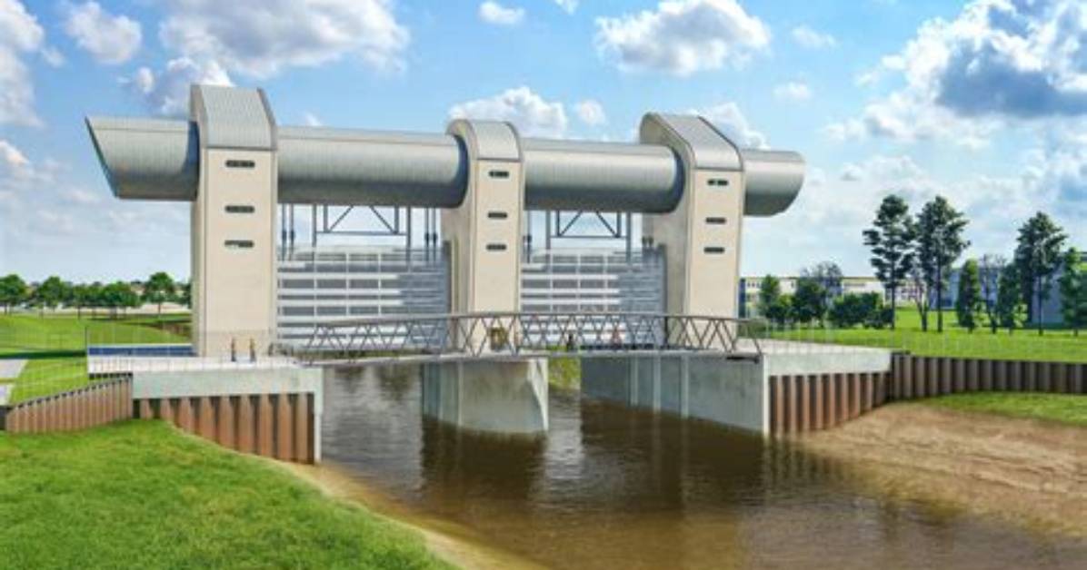 River Barrier That's Either Man-Made or Beaver-Made