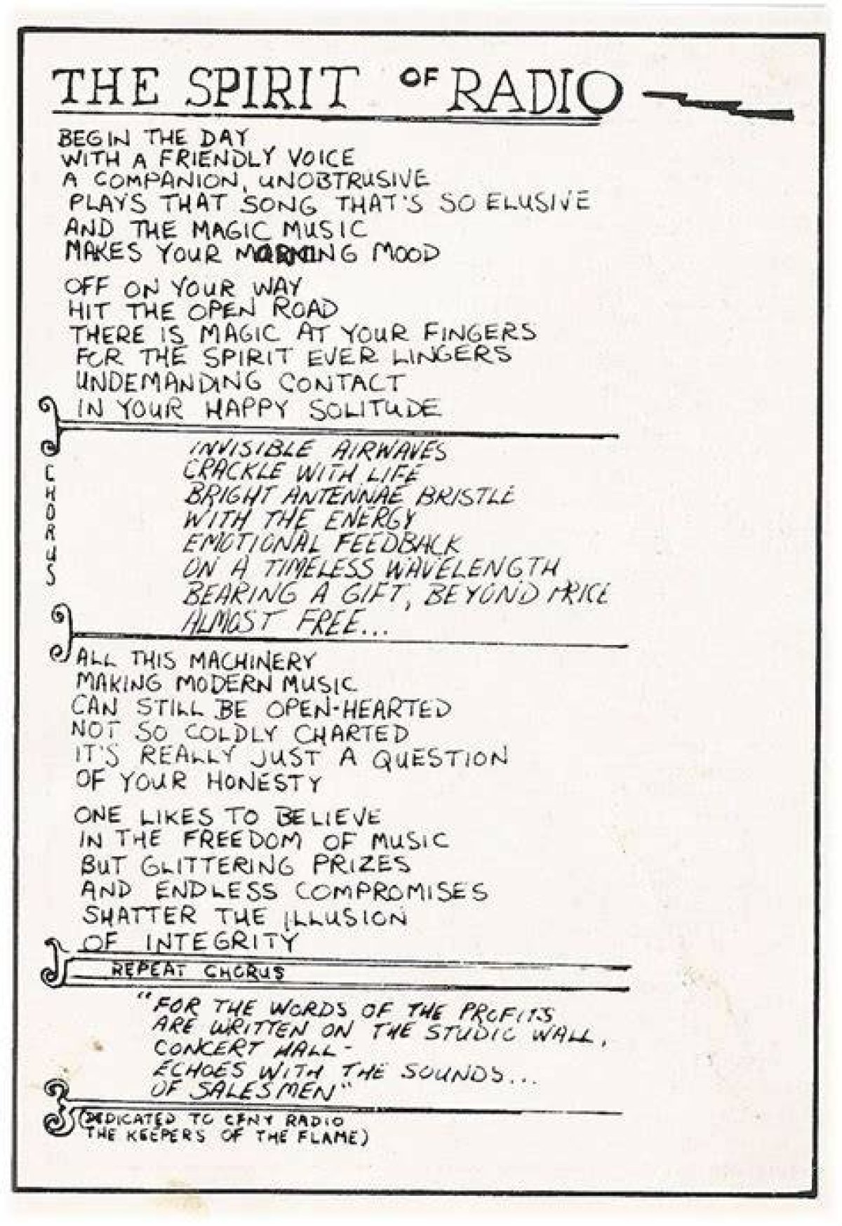 Rush’s “The Spirit of Radio” Lyrics Meaning